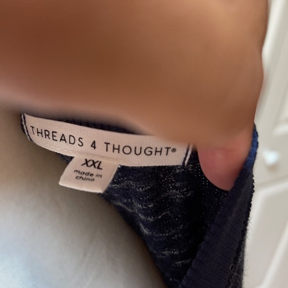 THREADS FOR THOUGHTS BLIE AND WHITE SPECKLED​ - Picture 6 of 8